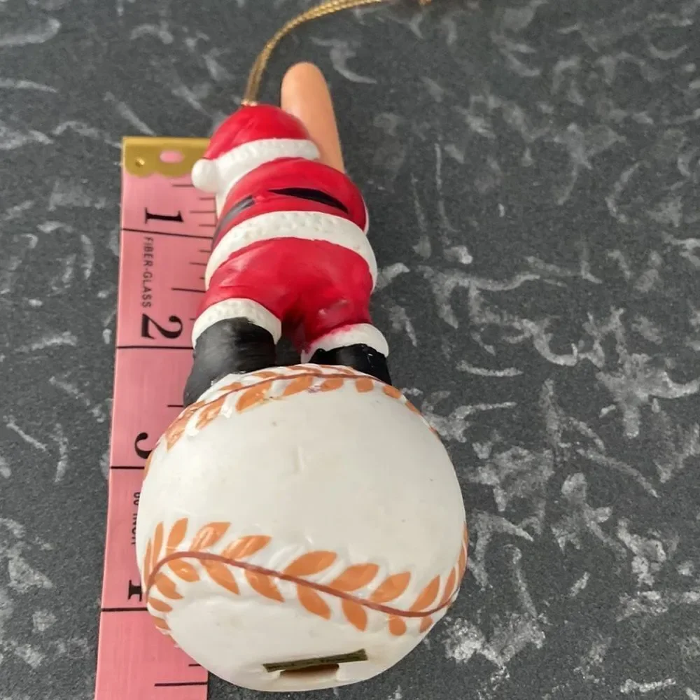 🍭6/$30 Santa Baseball Christmas Ornament